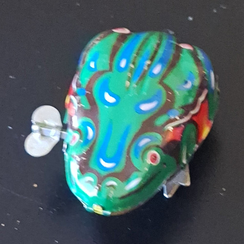 Blechspielzeug aufzieh frosch - blechspielzeug, aufzieh-frosch