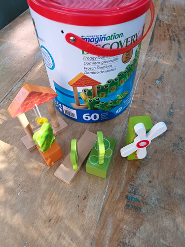 Kinder frosch domino spiel - kinder,