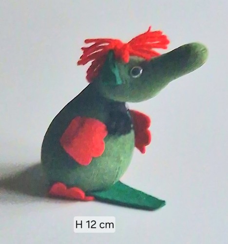 Vintage stofftier frosch - vintage, „frosch